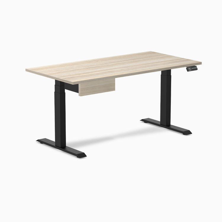 Desky Dual Melamine Standing Desk With Drawer