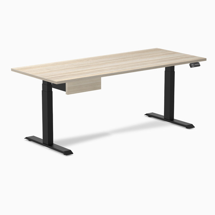 Desky Dual Melamine Standing Desk With Drawer