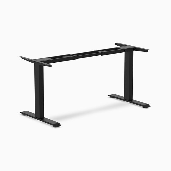 desky zero fixed frame office desk black