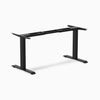 desky zero fixed frame office desk black