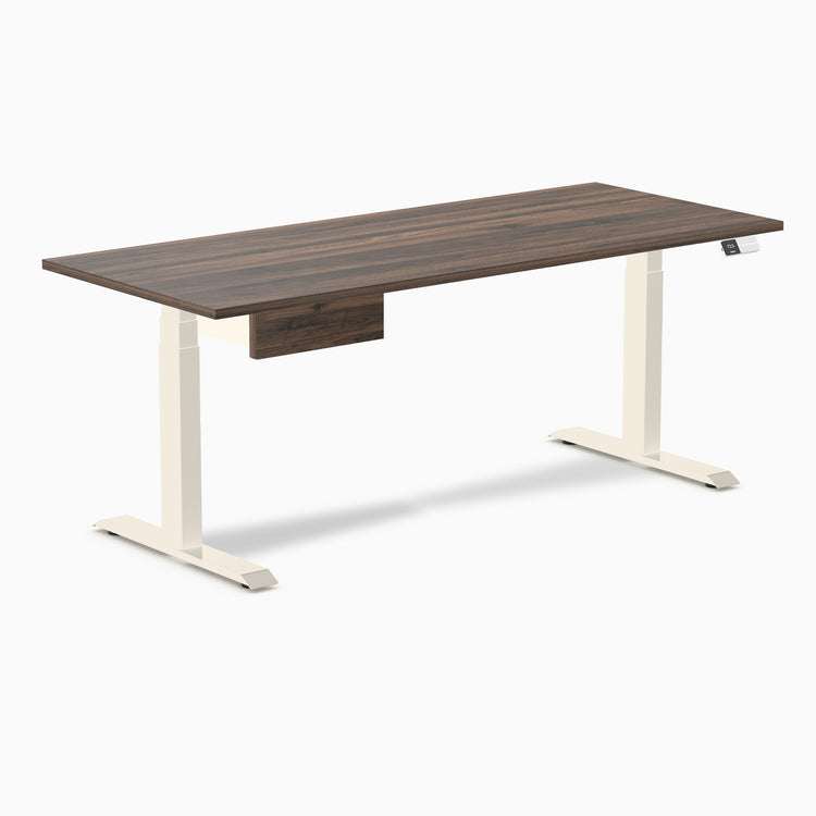 Desky Dual Melamine Standing Desk With Drawer