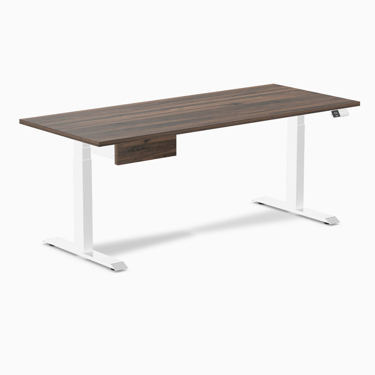 Desky Dual Melamine Standing Desk With Drawer