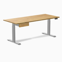Desky Dual Rubberwood Standing Desk With Drawer detail view 64