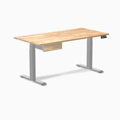 Desky Dual Rubberwood Standing Desk With Drawer detail view 44