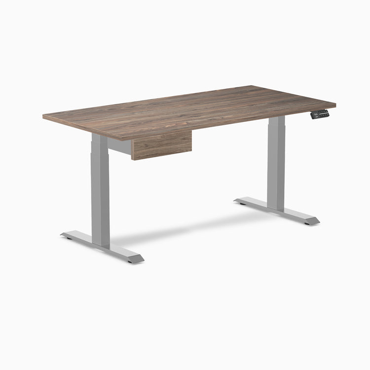 Desky Dual Melamine Standing Desk With Drawer