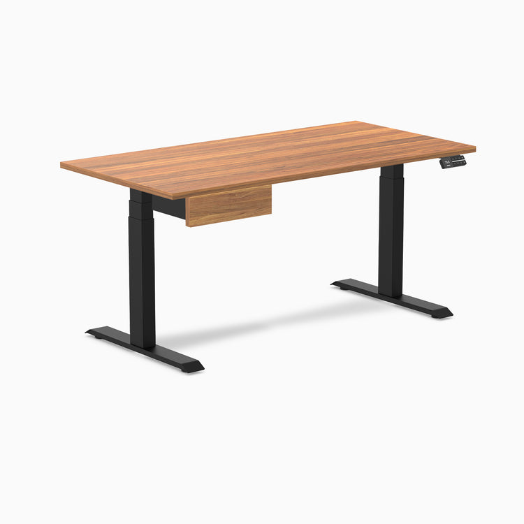 Desky Dual Melamine Standing Desk With Drawer