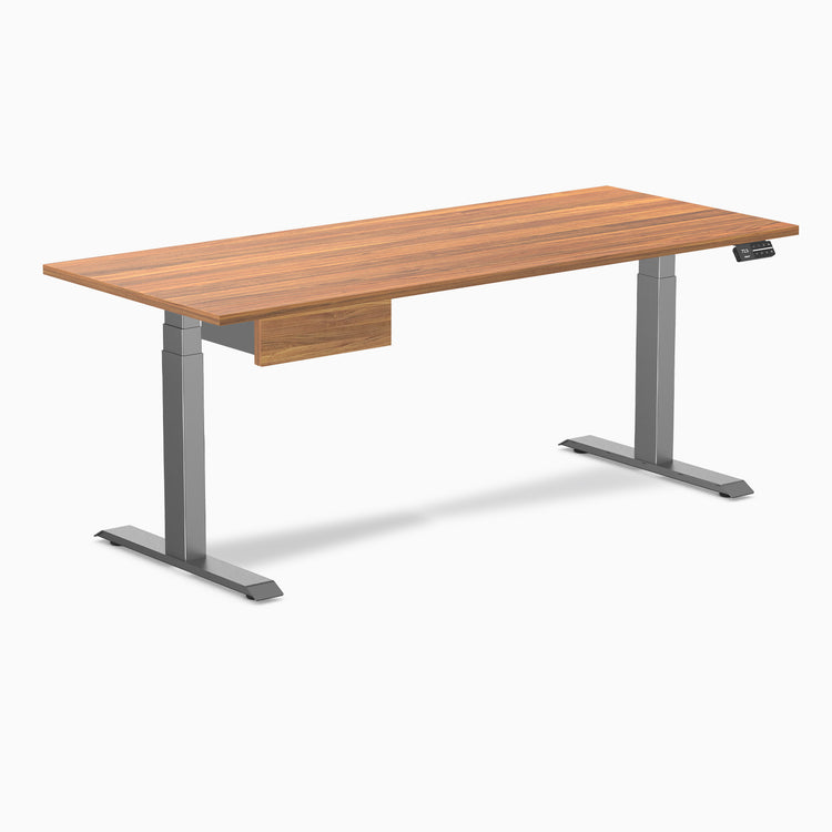 Desky Dual Melamine Standing Desk With Drawer