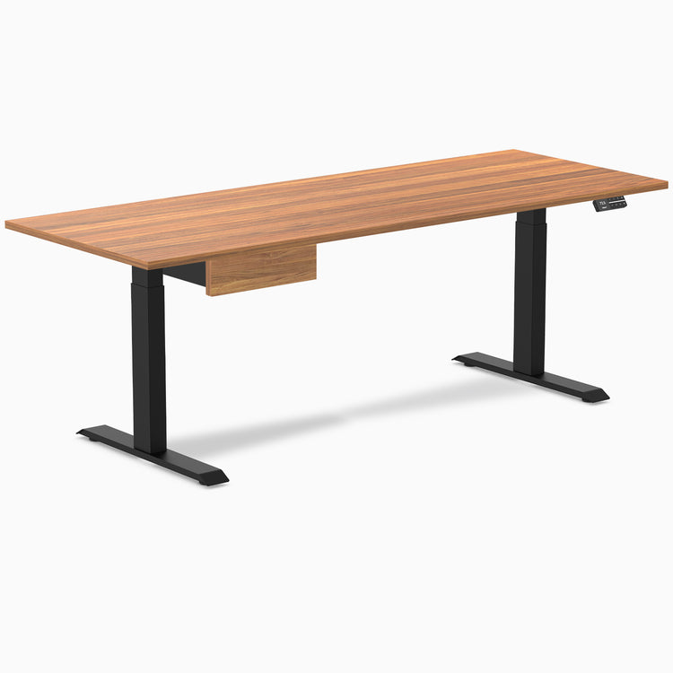 Desky Dual Melamine Standing Desk With Drawer