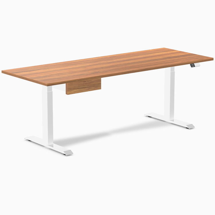 Desky Dual Melamine Standing Desk With Drawer