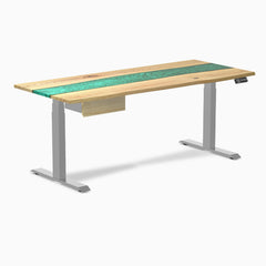 Desky Dual Resin Hardwood Standing Desk With Drawer detail view 62