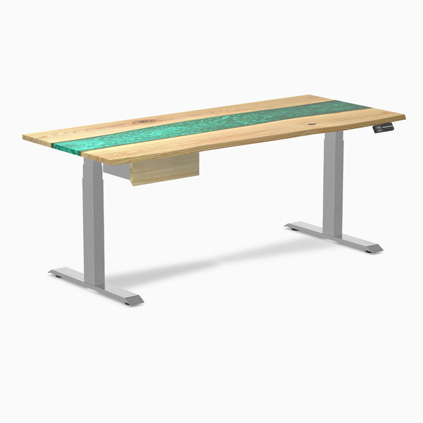 Desky Dual Resin Hardwood Standing Desk With Drawer detail view 62