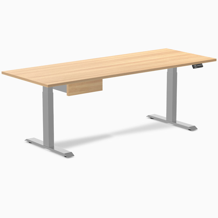 Desky Dual Melamine Standing Desk With Drawer