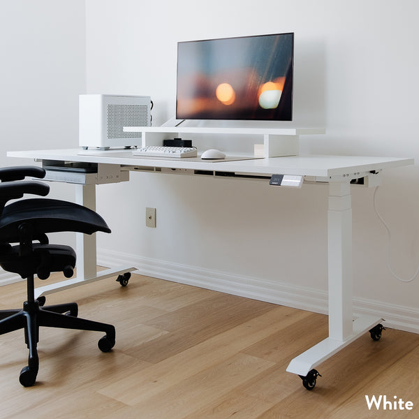 Desky Dual Melamine Sit Stand Desk-Desky® Australia