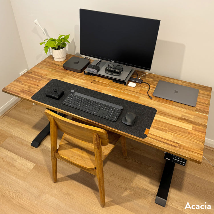 Desky Dual Softwood Sit Stand Desk
acacia home desk setup