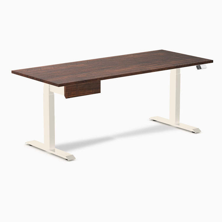 Desky Dual Softwood Standing Desk With Drawer