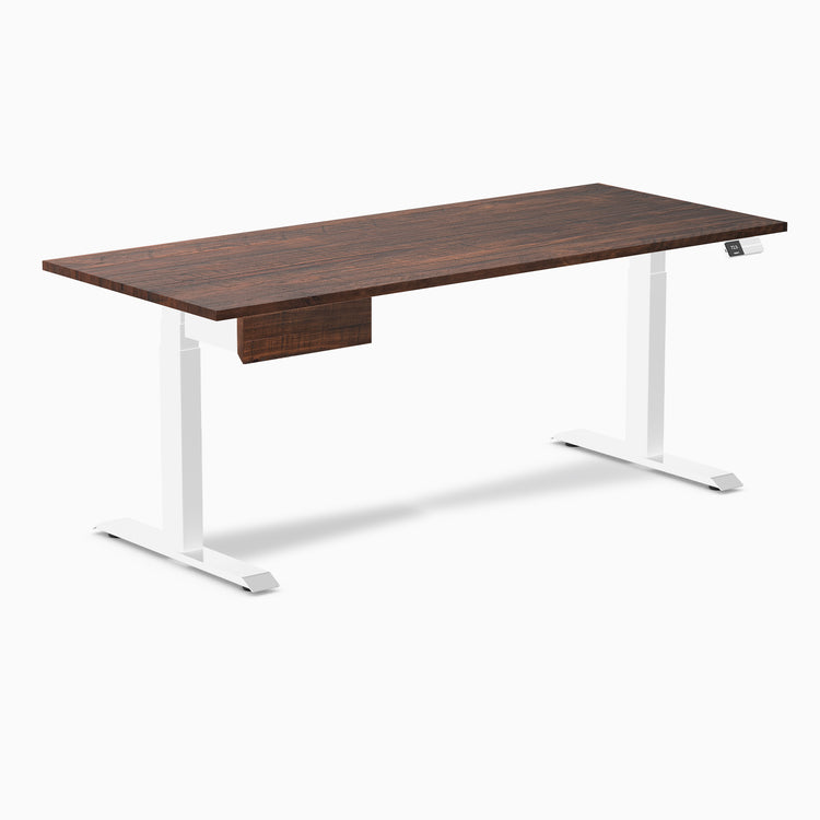 Desky Dual Softwood Standing Desk With Drawer
