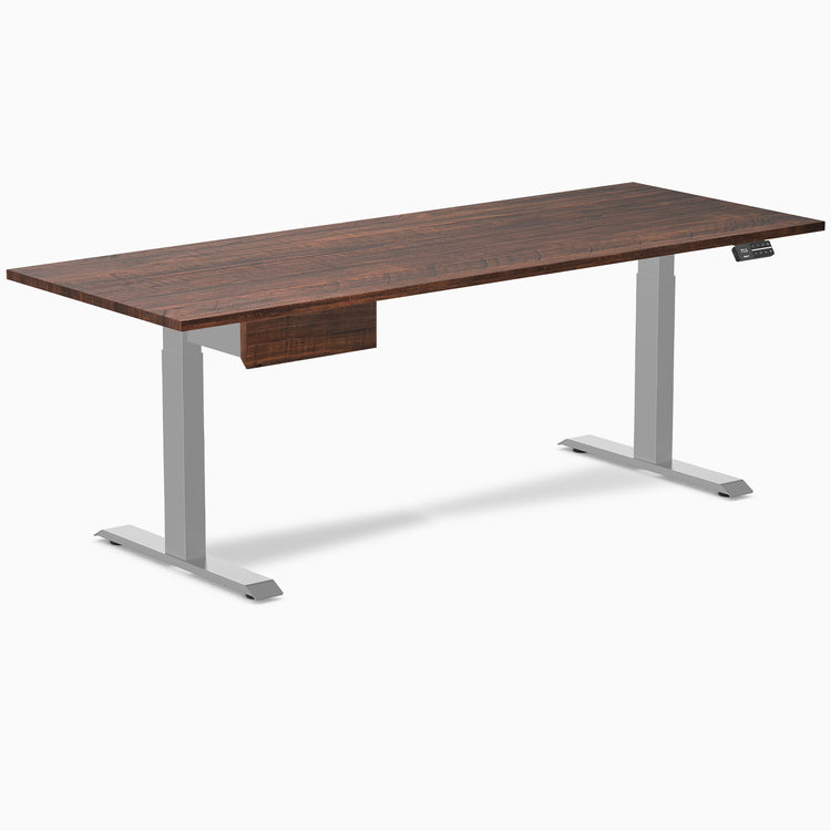 Desky Dual Softwood Standing Desk With Drawer