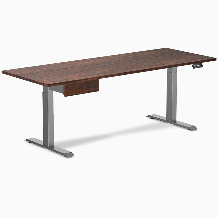 Desky Dual Softwood Standing Desk With Drawer
