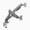 Desky dual LED monitor arm space grey