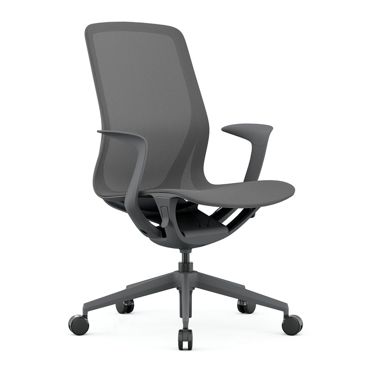 Desky Echo Modern Office Chair in dark grey color 