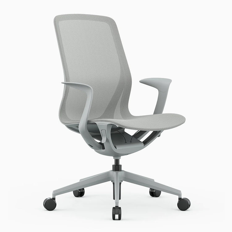 Desky echo modern office chair in white