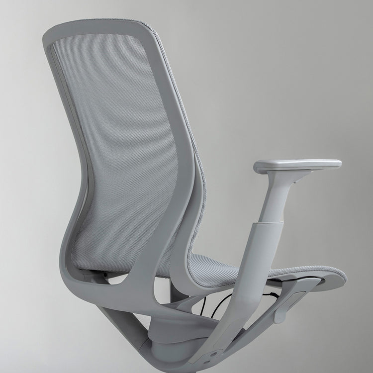 Desky echo modern office chair in light grey 