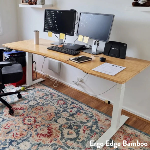 Almost Perfect Desky Dual Ergo Edge Sit Stand Desk