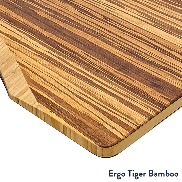 Desky ergo melamine tiger bamboo desktop