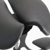Black office stool on a white background