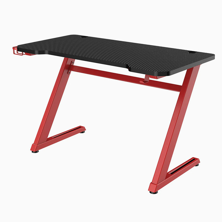 Ergonomic z gaming desk in red - Desky