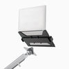 Desky expandable laptop mount attached to arm