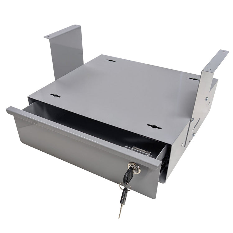 Desky Lockable Under Desk Drawer White - Desky