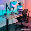 Pheasantwood hardwood dual Desky desk setup