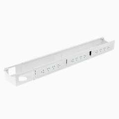 Desky Integrated Cable & Power Channel in White