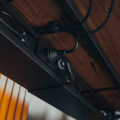 Desky Integrated Cable & Power Channel-Matte Black Desky®
