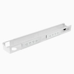 Desky Integrated Cable & Power Channel in White