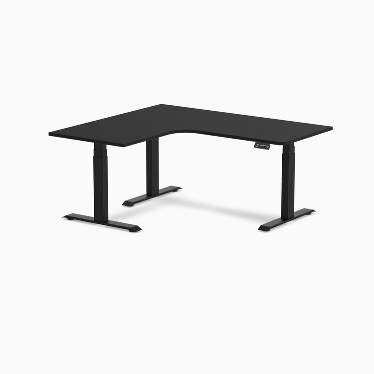 Desky L-Shape Melamine Sit Stand Desk