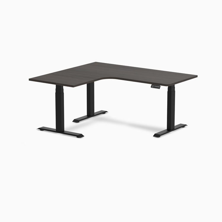 Desky L-Shape Melamine Sit Stand Desk