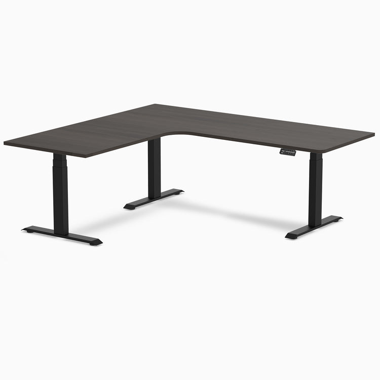 Desky L-Shape Melamine Sit Stand Desk