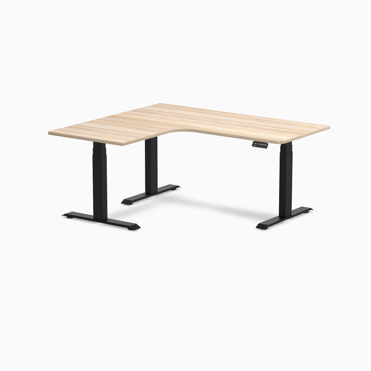 Desky L-Shape Melamine Sit Stand Desk