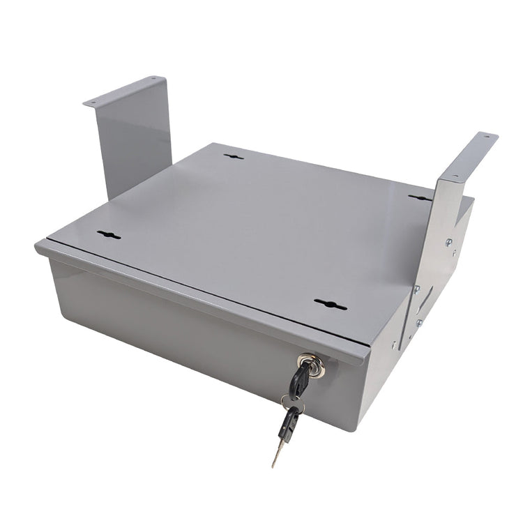 Desky Lockable Under Desk Drawer White - Desky