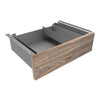 Minimal drawer natural walnut in space gray