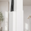White Desky magnetic cable management