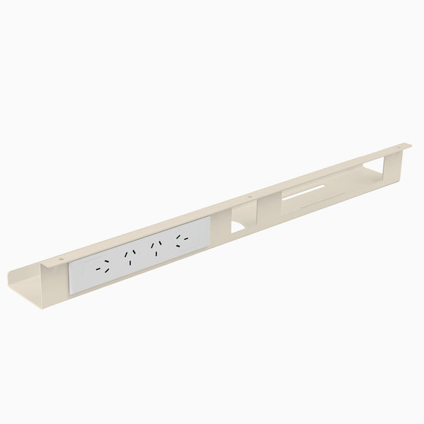 Desky Mini Cable & Power Tray in Wheat