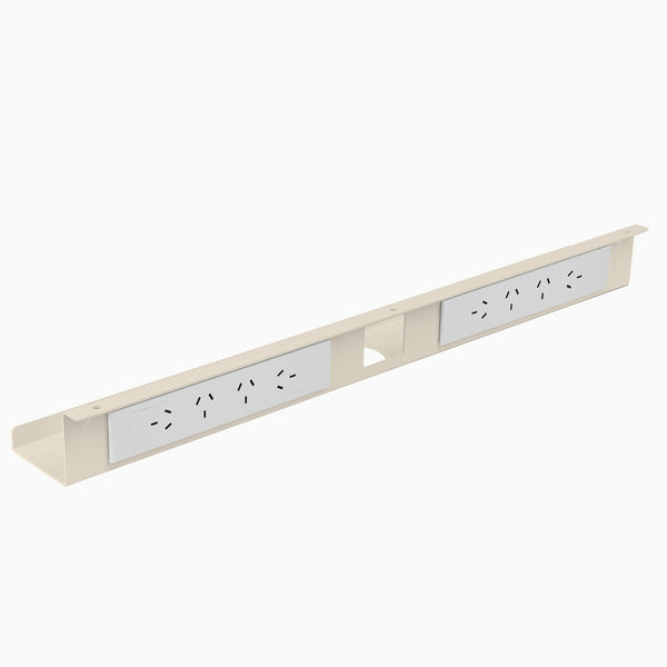 Desky Mini Cable & Power Tray in Wheat