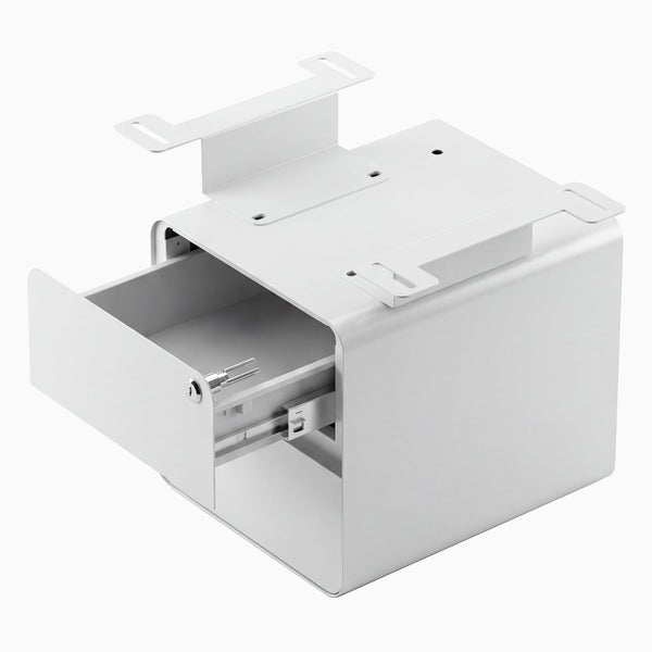Desky white under desk cabinet
