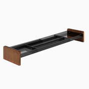 Desky Monitor Stand Organiser walnut