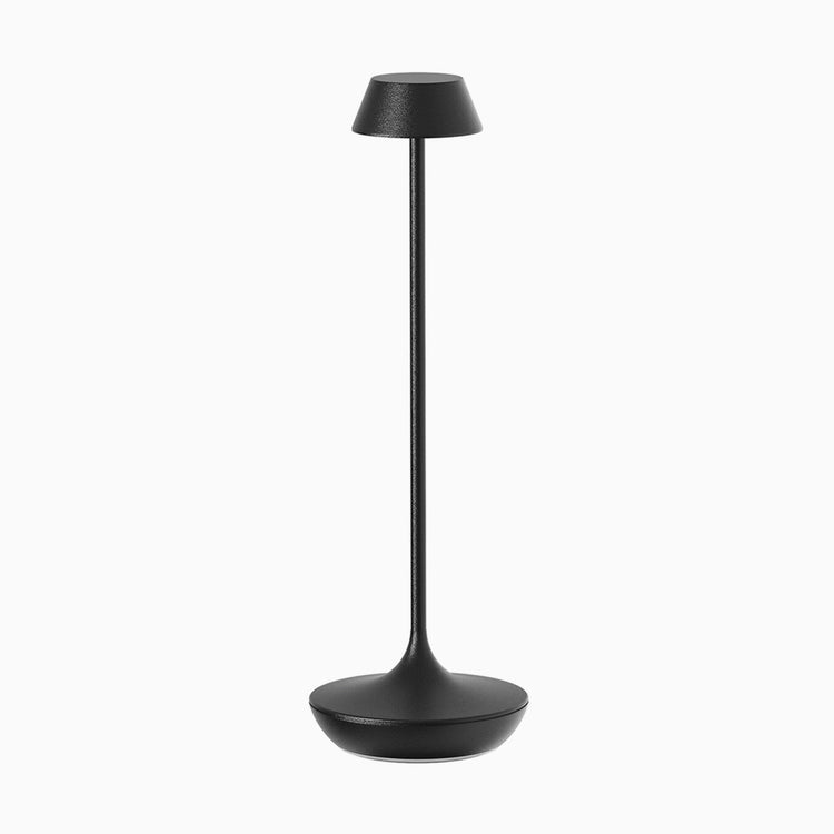 Desky nimbus rechargeable desk lamp in black