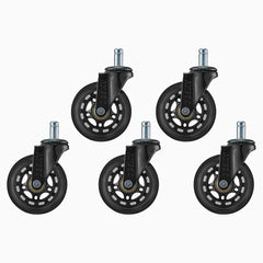 Desky Office Chair Caster Wheels-Casters-Desky-Black-Desky® Australia