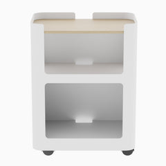 White pedestal open design